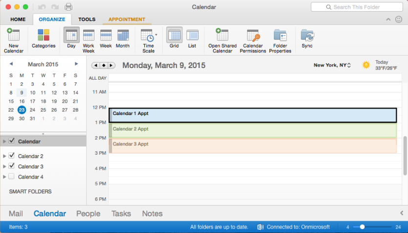 delete a calendar from outlook for mac